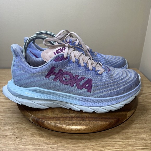 HOKA Sneakers Womens 9.5 Mach 5 Purple Pink Low Top - Picture 1 of 16